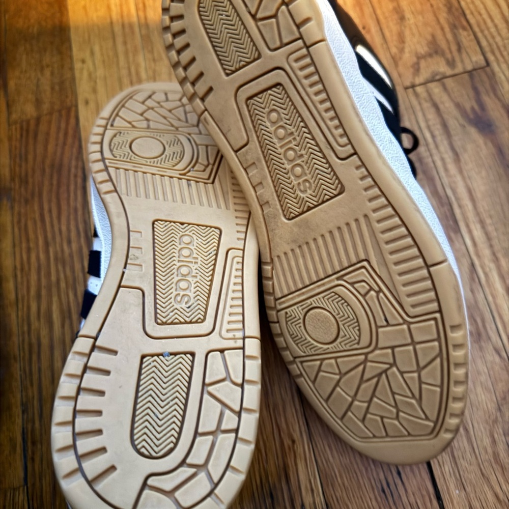 adidas Black & White Retro Court Sneaker - Picture 6 of 6